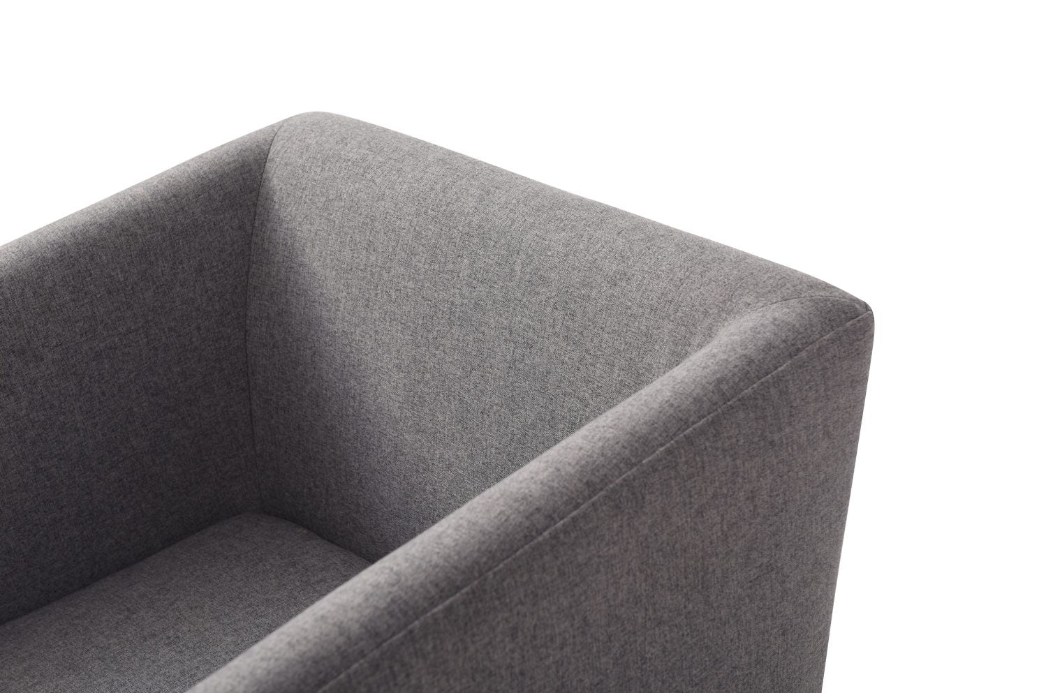 Riaglow - Contemporary Dark Grey Fabric Dining Chair