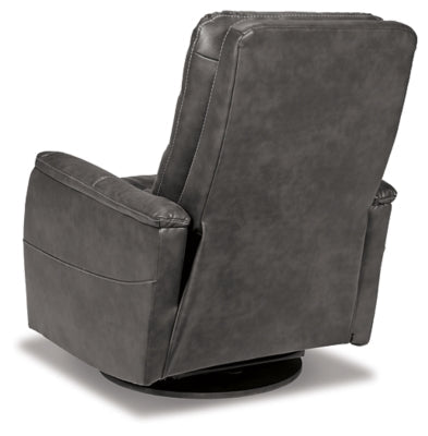 Riptyme Swivel Glider Recliner - Dark Brown Swivel Glider Chair modern furniture Contempo Furniture