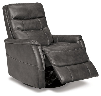 Riptyme Swivel Glider Recliner - Dark Brown Swivel Glider Chair modern furniture Contempo Furniture