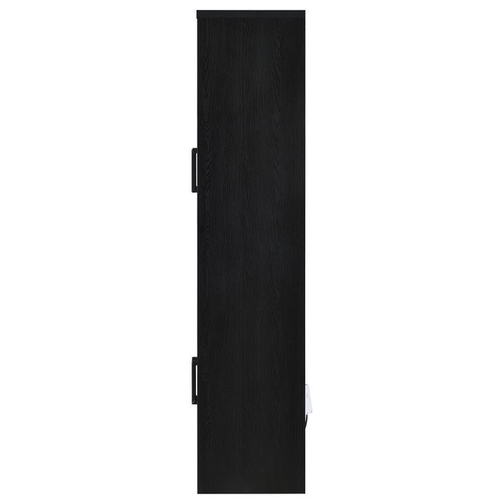 Riva - 4 - Door Tall Accent Display Cabinet LED Lighting - Black Display Cabinet modern furniture Contempo Furniture