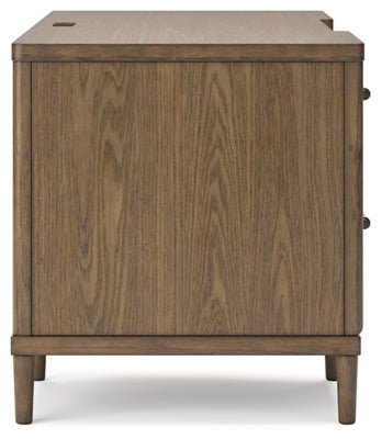 Roanhowe 68" Home Office Desk - Dark Brown Writing Desk modern furniture Contempo Furniture