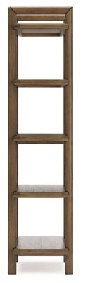 Roanhowe 71" Bookcase - Dark Brown Etageres modern furniture Contempo Furniture