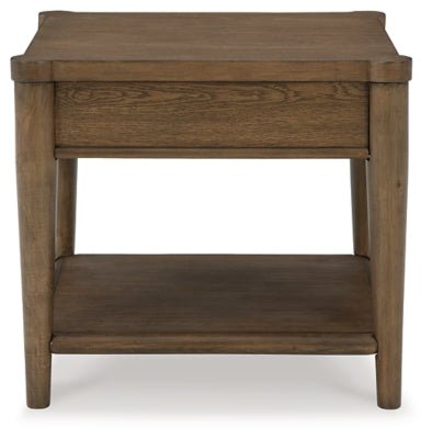 Roanhowe End Table - Dark Brown End Table modern furniture Contempo Furniture