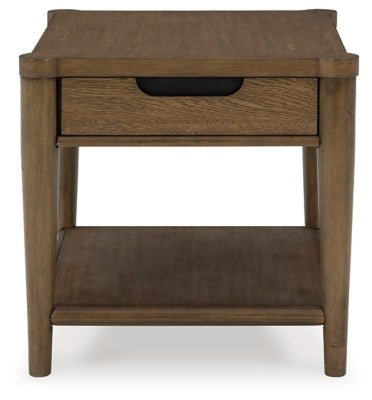 Roanhowe End Table - Dark Brown End Table modern furniture Contempo Furniture