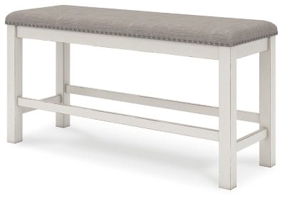 Robbinsdale 49" Counter Height Dining Bench - White Counter Bench modern furniture Contempo Furniture