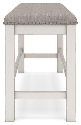 Robbinsdale 49" Counter Height Dining Bench - White Counter Bench modern furniture Contempo Furniture