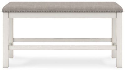 Robbinsdale 49" Counter Height Dining Bench - White Counter Bench modern furniture Contempo Furniture