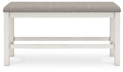 Robbinsdale 49" Counter Height Dining Bench - White Counter Bench modern furniture Contempo Furniture