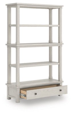 Robbinsdale 75" Bookcase - White Standard Bookcase modern furniture Contempo Furniture