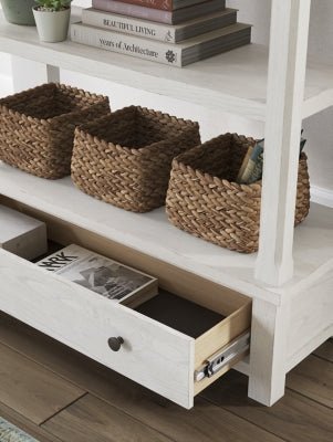 Robbinsdale 75" Bookcase - White Standard Bookcase modern furniture Contempo Furniture