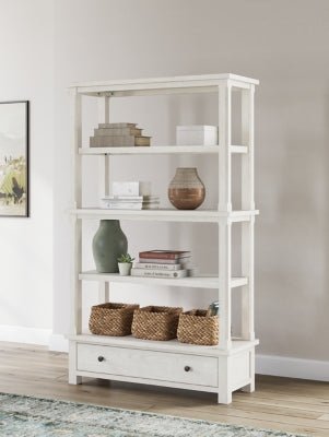 Robbinsdale 75" Bookcase - White Standard Bookcase modern furniture Contempo Furniture