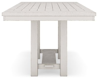 Robbinsdale Counter Height Dining Extension Table - White Counter Table modern furniture Contempo Furniture