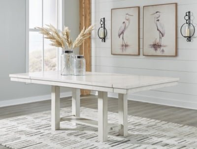 Robbinsdale Dining Extension Table - White Dining Table with Extensions modern furniture Contempo Furniture