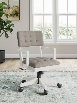 Robbinsdale Home Office Desk Chair - White Desk Chair modern furniture Contempo Furniture