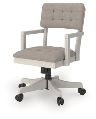 Robbinsdale Home Office Desk Chair - White Desk Chair modern furniture Contempo Furniture