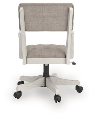 Robbinsdale Home Office Desk Chair - White Desk Chair modern furniture Contempo Furniture