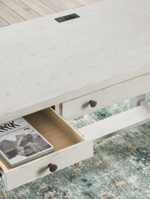 Robbinsdale Home Office Desk - White Writing Desk modern furniture Contempo Furniture