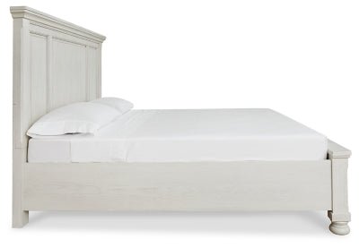 Robbinsdale King Panel Storage Bed - White Storage Bed modern furniture Contempo Furniture