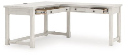 Robbinsdale L - Shaped Home Office Desk - White Corner Desks modern furniture Contempo Furniture