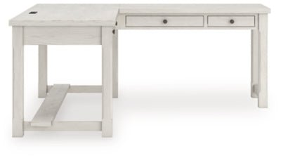 Robbinsdale L - Shaped Home Office Desk - White Corner Desks modern furniture Contempo Furniture