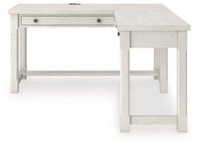 Robbinsdale L - Shaped Home Office Desk - White Corner Desks modern furniture Contempo Furniture