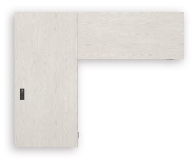 Robbinsdale L - Shaped Home Office Desk - White Corner Desks modern furniture Contempo Furniture