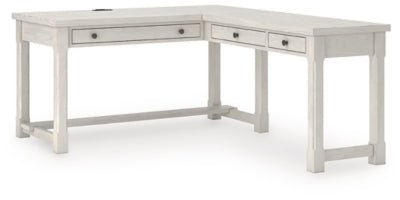 Robbinsdale L - Shaped Home Office Desk - White Corner Desks modern furniture Contempo Furniture