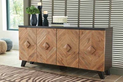 Robin Ridge Accent Cabinet - Beige Accent Cabinet modern furniture Contempo Furniture