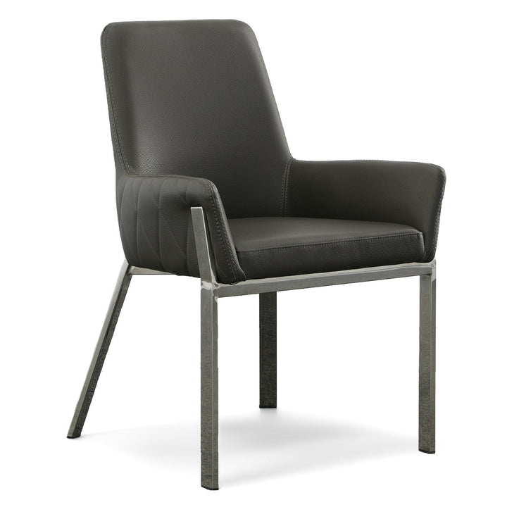 Robin Modern Grey Bonded Leather Dining Chair