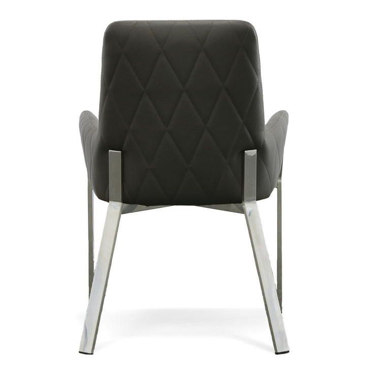 Robin Modern Grey Bonded Leather Dining Chair
