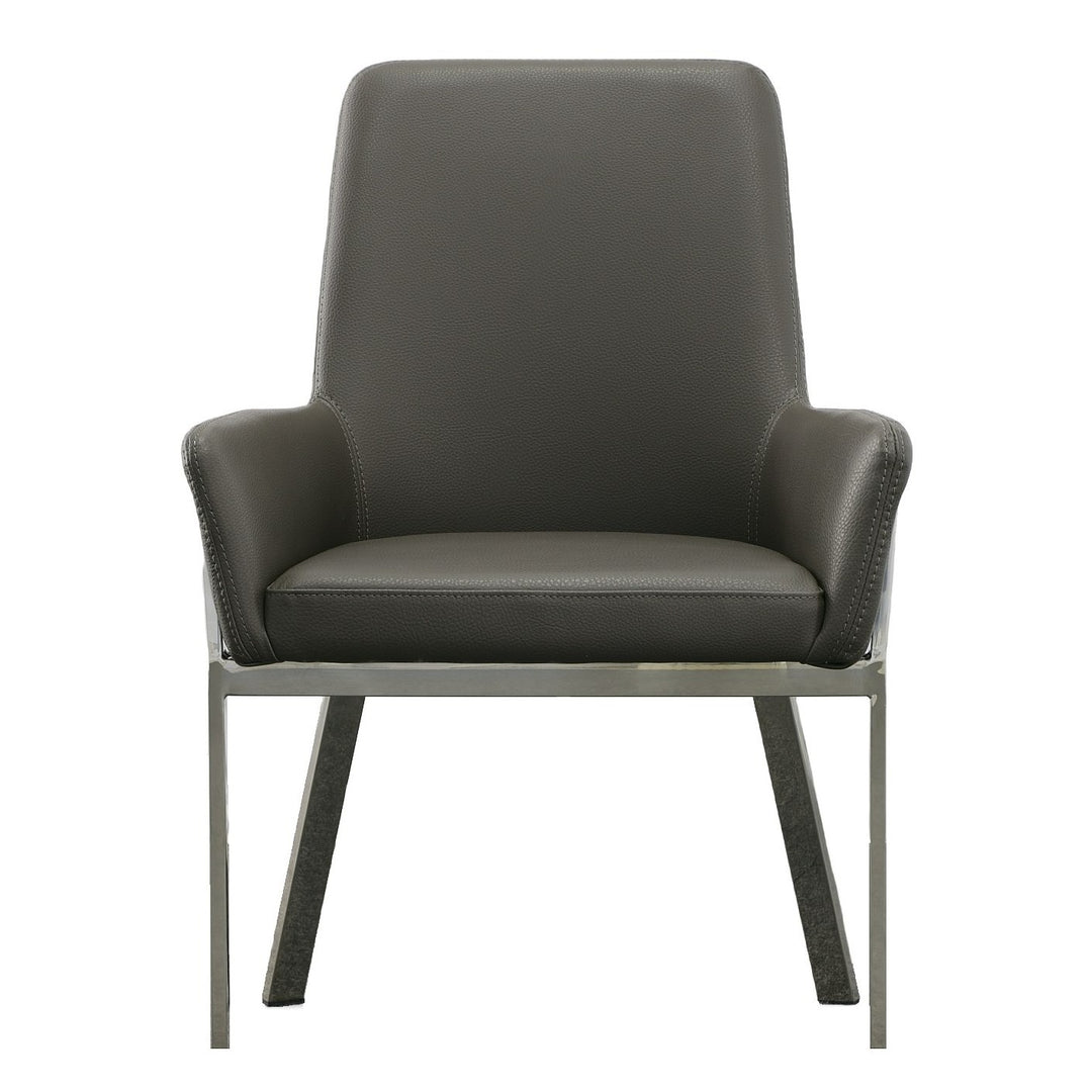 Robin Modern Grey Bonded Leather Dining Chair