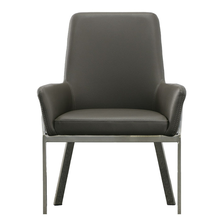 Robin Modern Grey Bonded Leather Dining Chair