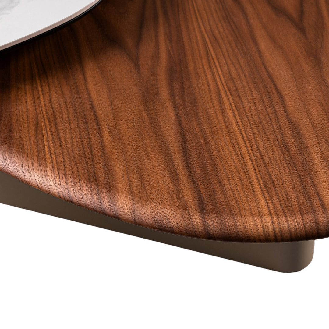 Robson - Modern Ceramic + Walnut Coffee Table
