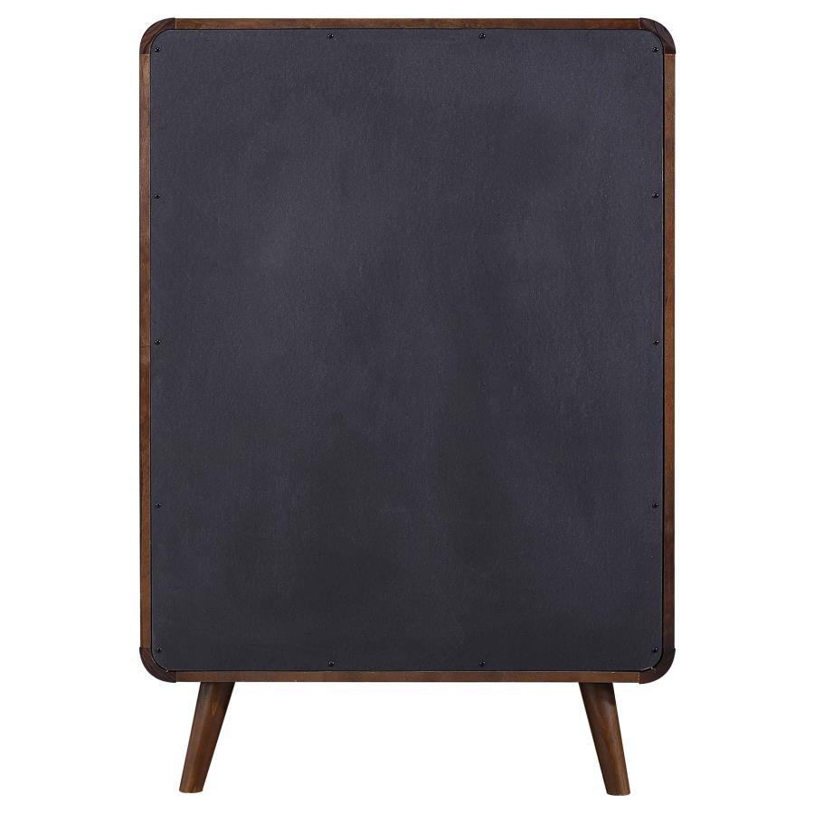 Robyn - 5 - Drawer Bedroom Chest - Dark Walnut Accent Chest modern furniture Contempo Furniture
