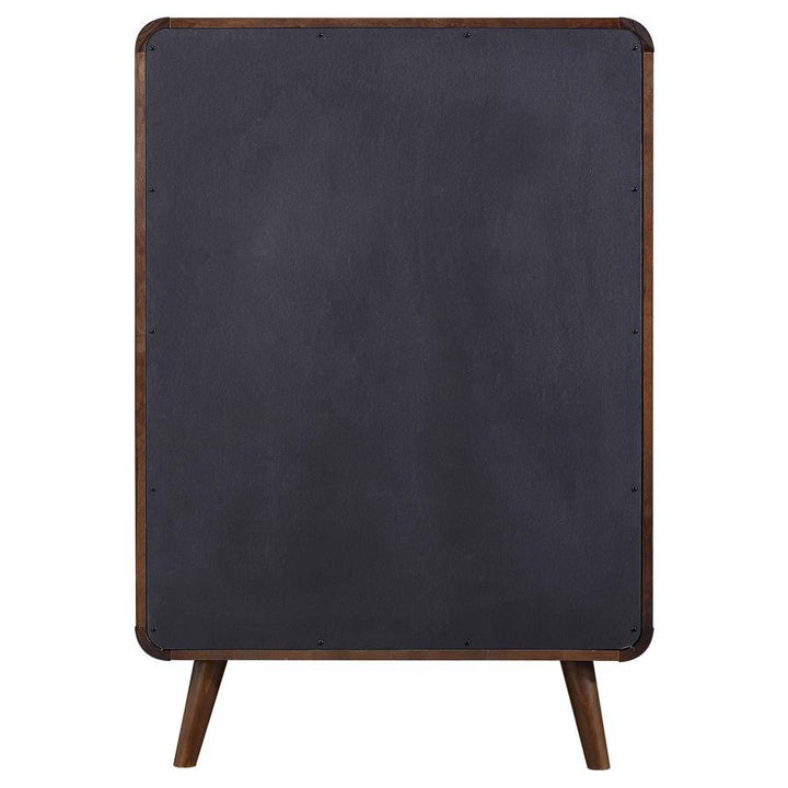 Robyn - 5 - Drawer Bedroom Chest - Dark Walnut Accent Chest modern furniture Contempo Furniture