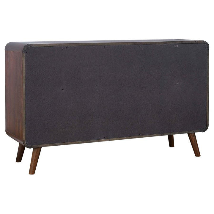 Robyn - 6 - Drawer Dresser - Dark Walnut Dressers modern furniture Contempo Furniture