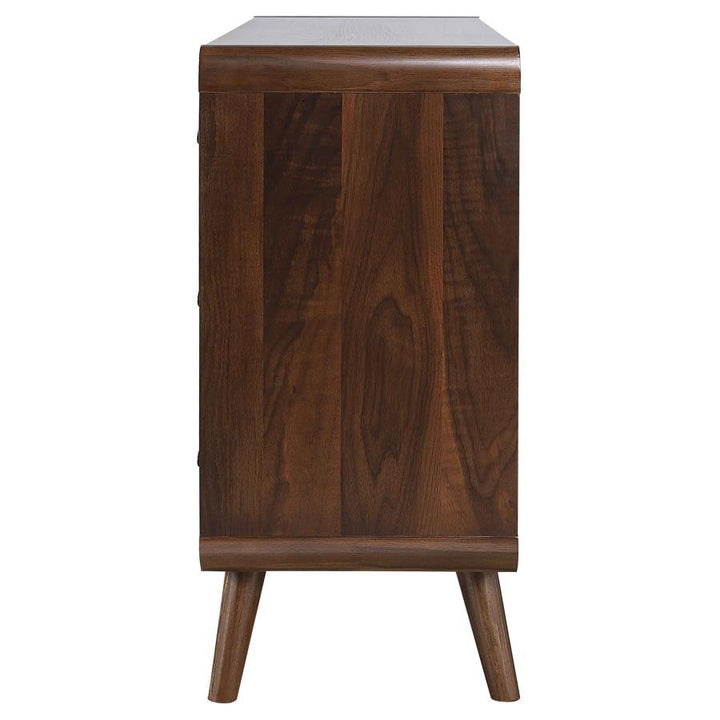 Robyn - 6 - Drawer Dresser - Dark Walnut Dressers modern furniture Contempo Furniture