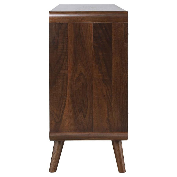 Robyn - 6 - Drawer Dresser - Dark Walnut Dressers modern furniture Contempo Furniture