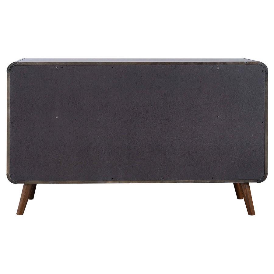 Robyn - 6 - Drawer Dresser - Dark Walnut Dressers modern furniture Contempo Furniture