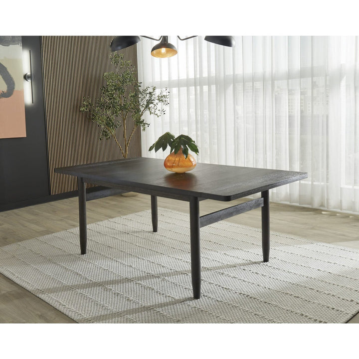 Rockport Double Extension Dining Table in Yin Dining Table modern furniture Contempo Furniture