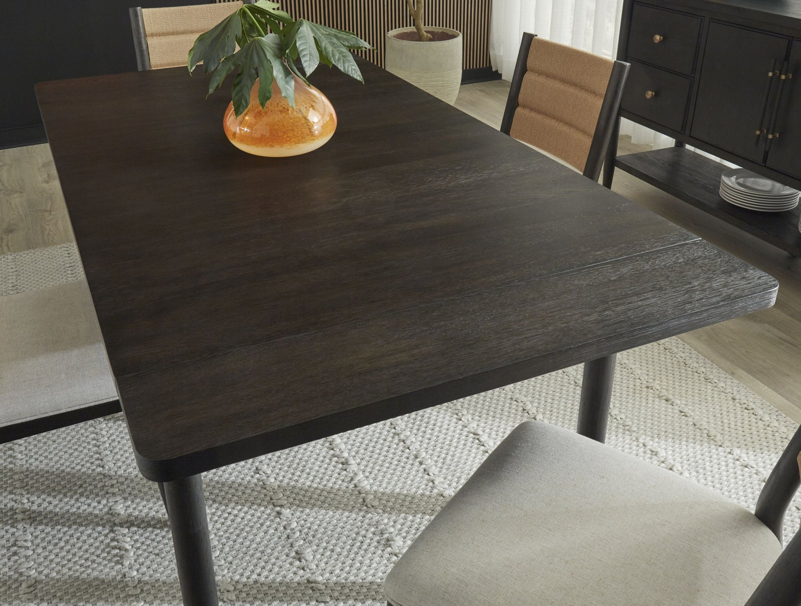 Rockport Double Extension Dining Table in Yin