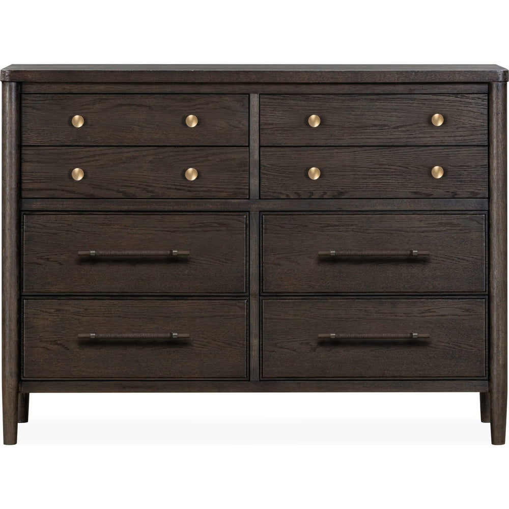 Rockport Eight Drawer Oak Wood Dresser in Yin Dresser modern furniture Contempo Furniture