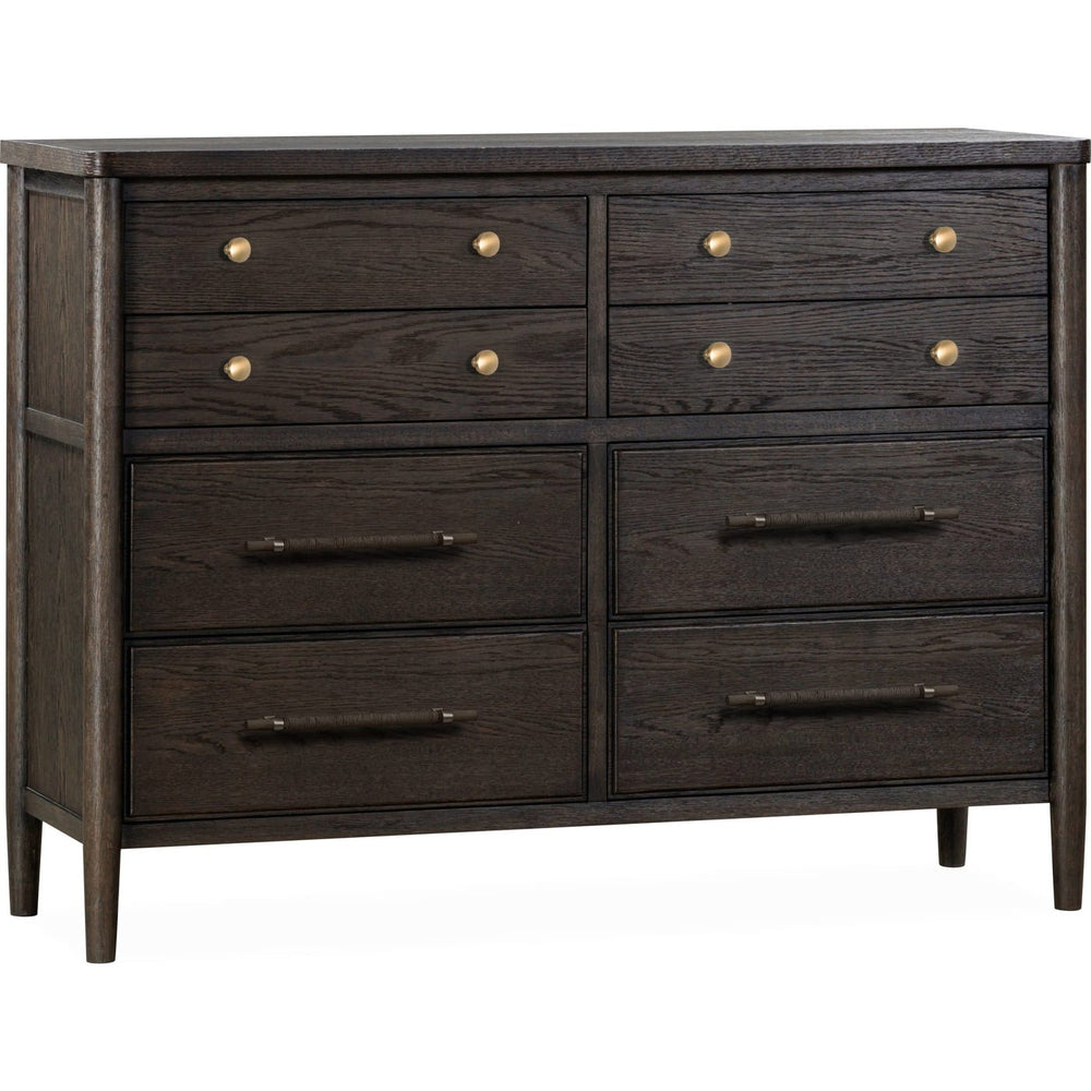 Rockport Eight Drawer Oak Wood Dresser in Yin Dresser modern furniture Contempo Furniture
