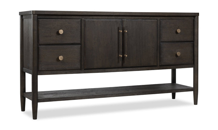 Rockport Four Drawer Two Door Sideboard in Yin Sideboard modern furniture Contempo Furniture