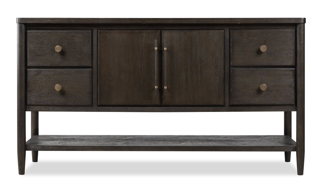 Rockport Four Drawer Two Door Sideboard in Yin Sideboard modern furniture Contempo Furniture