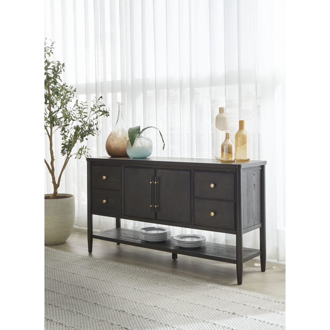 Rockport Four Drawer Two Door Sideboard in Yin Sideboard modern furniture Contempo Furniture