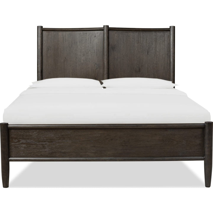 Rockport Oak Wood Platform Bed in Yin Queen Platform Bed modern furniture Contempo Furniture