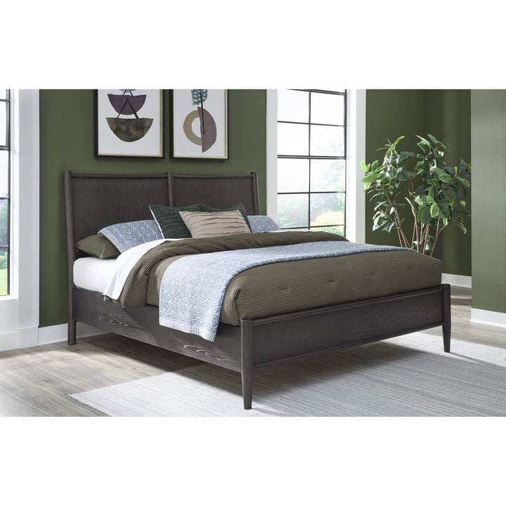Rockport Oak Wood Platform Bed in Yin Queen Platform Bed modern furniture Contempo Furniture