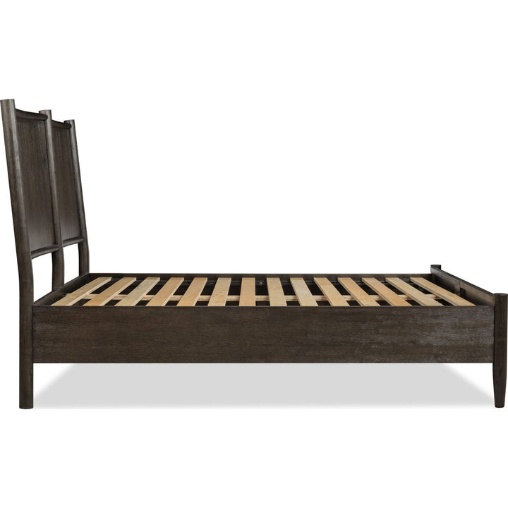 Rockport Oak Wood Platform Bed in Yin Queen Platform Bed modern furniture Contempo Furniture