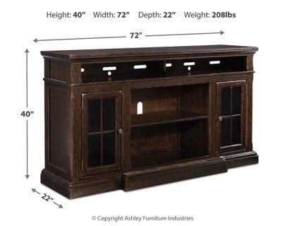 Roddinton 72" TV Stand - Dark Brown TV Stand modern furniture Contempo Furniture